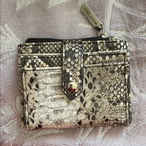 Anne Klein small snakeskin wallet